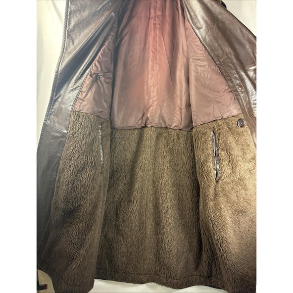 Vintage U.S. Navy M-69F Leather Flight Coat Gordon & Ferguson Shearling 40 - Picture 3 of 9